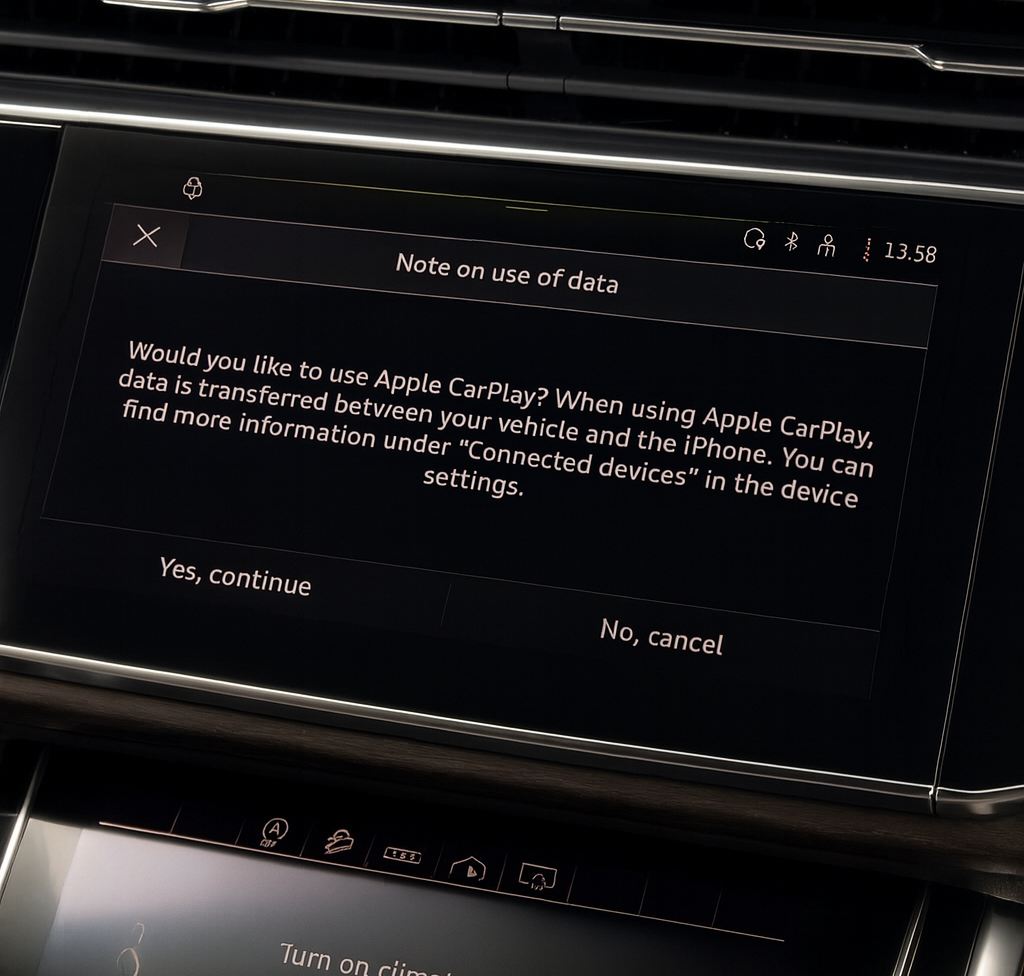 CarPlay disclaimer