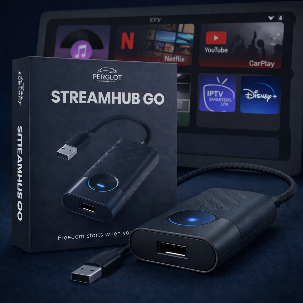 StreamHub GO – Mai rapid și mai stabil pentru filme, TV și YouTube în mașină 5 în 1
