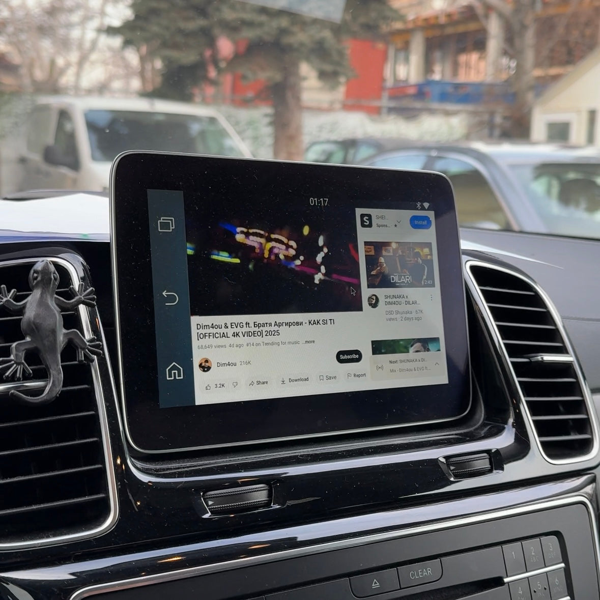 Film, TV e YouTube in auto, Adattatore Auto CarPlay e Android 5C1