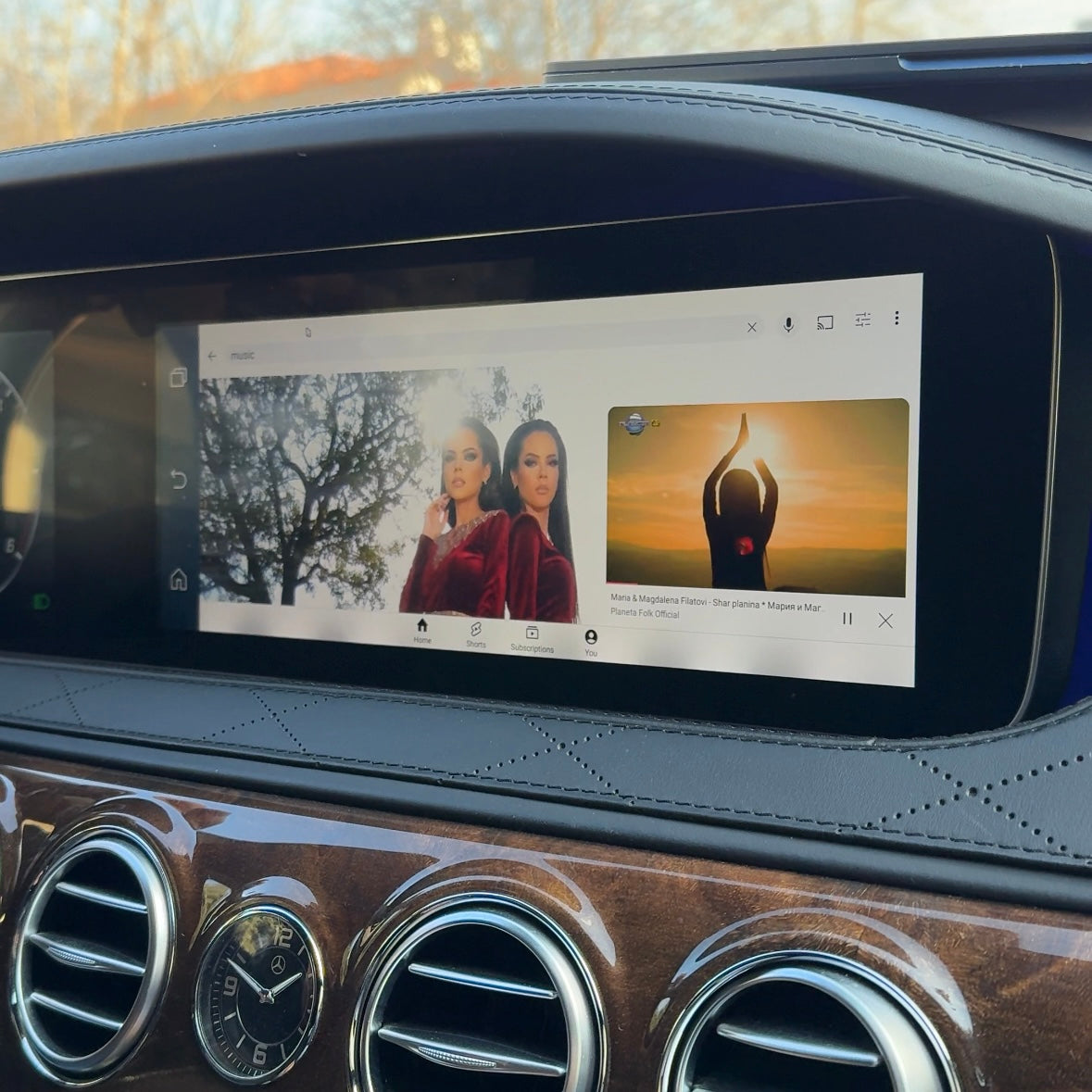 Film, TV e YouTube in auto, Adattatore Auto CarPlay e Android 5C1